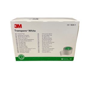 3M™ Transpore™ White Chirurgische Hechtpleister,  2.5cm x 9.1m  12st