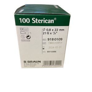 B|BRAUN  Sterican blunt 21G Groen  0,8 x 22mm 100st