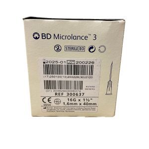 BD Microlance  naald  16G Wit  1.6mm x 40mm 100st