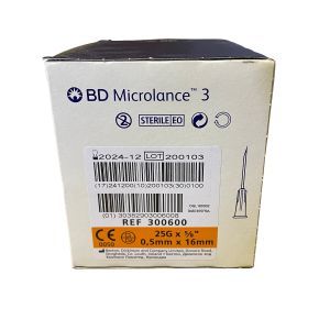BD Microlance naald 25G Oranje  0,5 x 16mm 100st