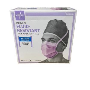 Chirurgisch mondmasker  EN14683  Type llR vloeistofbestendig Anti-condens foam strip met striklint 50st 