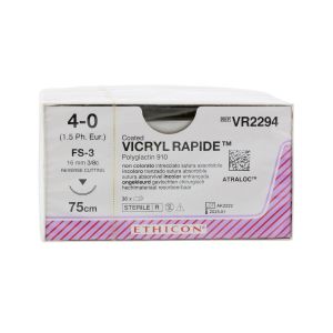 Ethicon Vicryl Rapide  FS-3 ; 16mm ; Ongekleurd ;4-0 ; 75cm  36st