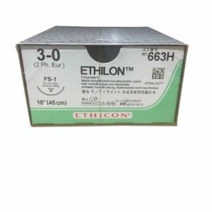 Ethicon Ethilon FS-1; 24mm; Zwart ;3-0 ; 45cm 36st