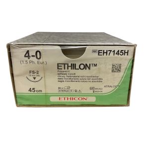 Ethicon Ethilon  FS-2 ; 19mm ; Zwart ; 4-0 ; 45cm  36st