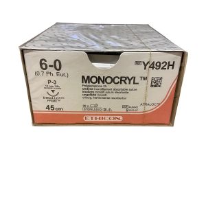 Ethicon Monocryl  P-3 ;13mm; Ongekleurd ;6-0; 45cm 36st