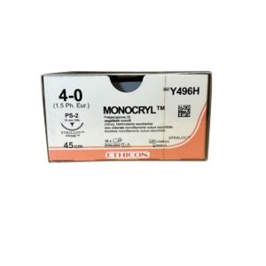 Ethicon Monocryl | PS-2| 19mm|Ongekleurd|4-0| 45cm| 36st