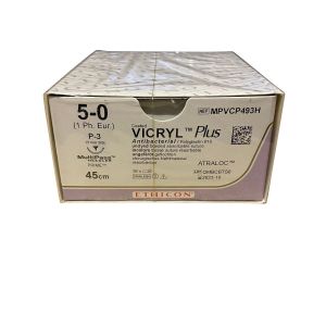 Ethicon Vicryl plus  P-3; 13mm ;Ongekleurd; 5-0; 45cm 36st