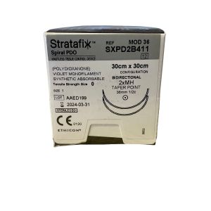 Ethicon STRATAFIX Spiral PDO|MH|36mm (2x)|Paars|0|30x30cm|12st