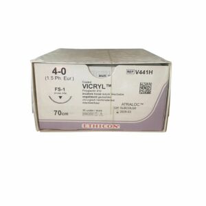 Ethicon Vicryl FS-1|24mm |Ongekleurd|4-0|70cm|36st
