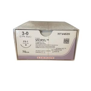 Ethicon Vicryl FS-1 ; 24mm ; Paars ;3-0; 70cm 36st