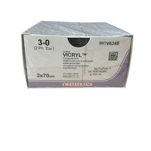 Ethicon Vicryl Paars;  3-0; 2x70cm; 24st 
