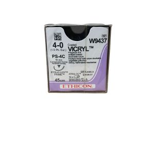Ethicon Vicryl PS-4C ; 36mm ; Ongekleurd ; 4-0; 45cm 12st
