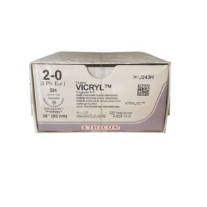 Ethicon Vicryl|SH|26mm |Paars|2-0|90cm|36st 