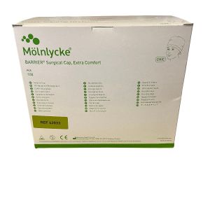 Molnlycke surgical cap groen 100st