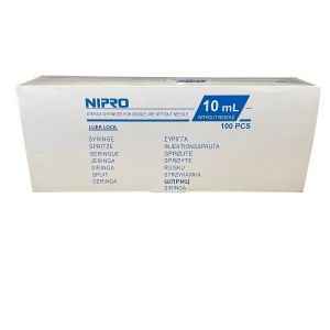 NIPRO injectiespuit 3- delig  Luer -Lock  10ml 100st
