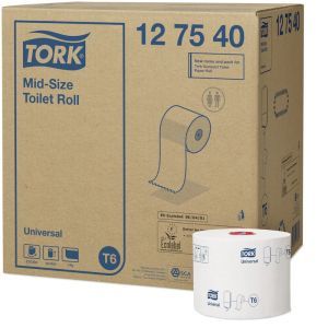 Tork Mid-Size Toiletpapier Universal  1lgs  27x135m  Systeem T6
