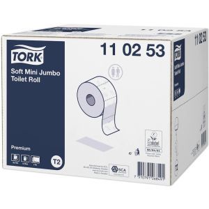 Tork Soft Mini Jumbo Toilet Roll  2lgs  12x170m  Systeem T2