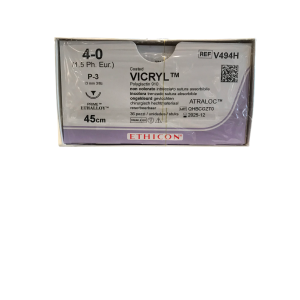 Ethicon Vicryl  P-3; 13mm Ongekleurd ;4-0 ;45cm 36st