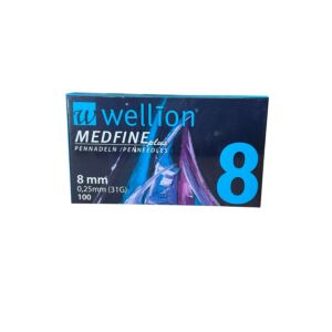 Wellion Medfine pennaalden 31G  x 8mm 100st