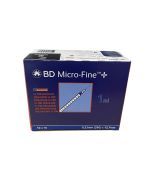 BD Micro-Fine insulinespuit 1ml U100 + naald 0.33mm (29G) x 12.7mm  100st