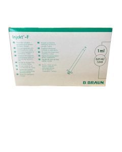 B.BRAUN InjektT® SOLO 2-delige 1ml Luer Centrisch 1.0ml  100st