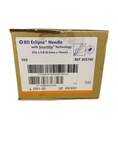 BD Eclipse safety needle 25G Oranje 0.5 x16mm 100st