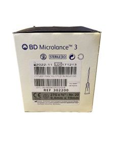 BD Microlance naald 27G Grijs   0,4 x19mm  100st