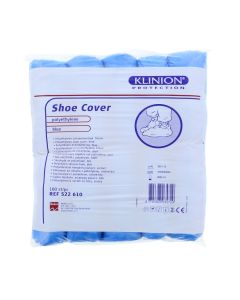 Klinion protection schoenovertrek CPE embossed 36x15cm / Blauw  100st