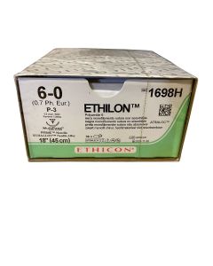 Ethicon Ethilon  P-3; 13mm; Zwart ; 6-0; 45cm 36st