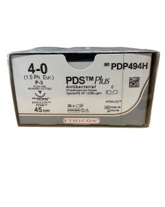 Ethicon PDS Plus P-3 ; 13mm ; Ongekleurd ; 4-0; 45cm  36st