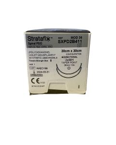 Ethicon STRATAFIX® PDO ; MH 36mm; 2x ;Paars ;0 ; 30x30cm 12st