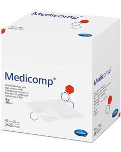 Medicomp® non-woven kompres 4lgs  5 x 5cm 100 st