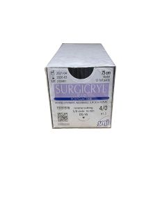 Surgicryl 910 EP 1.5 USP 4/0 needle 3/8 CIR REV. CUT. 16mm / 75cm 16st