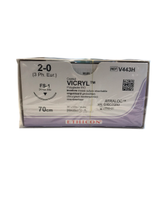 Ethicon Vicryl FS-1; 24mm; 2-0; 70cm  36st